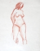 Nude Female ( Dark Hair) Hands Behind Her Back